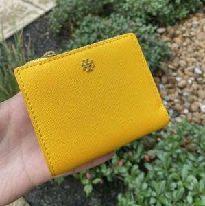 Tory Burch Emerson Saffiano Leather Mini Wallet